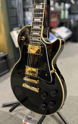 Epiphone - Les Paul Custom Pro - Ebony with Gold Hardware 2